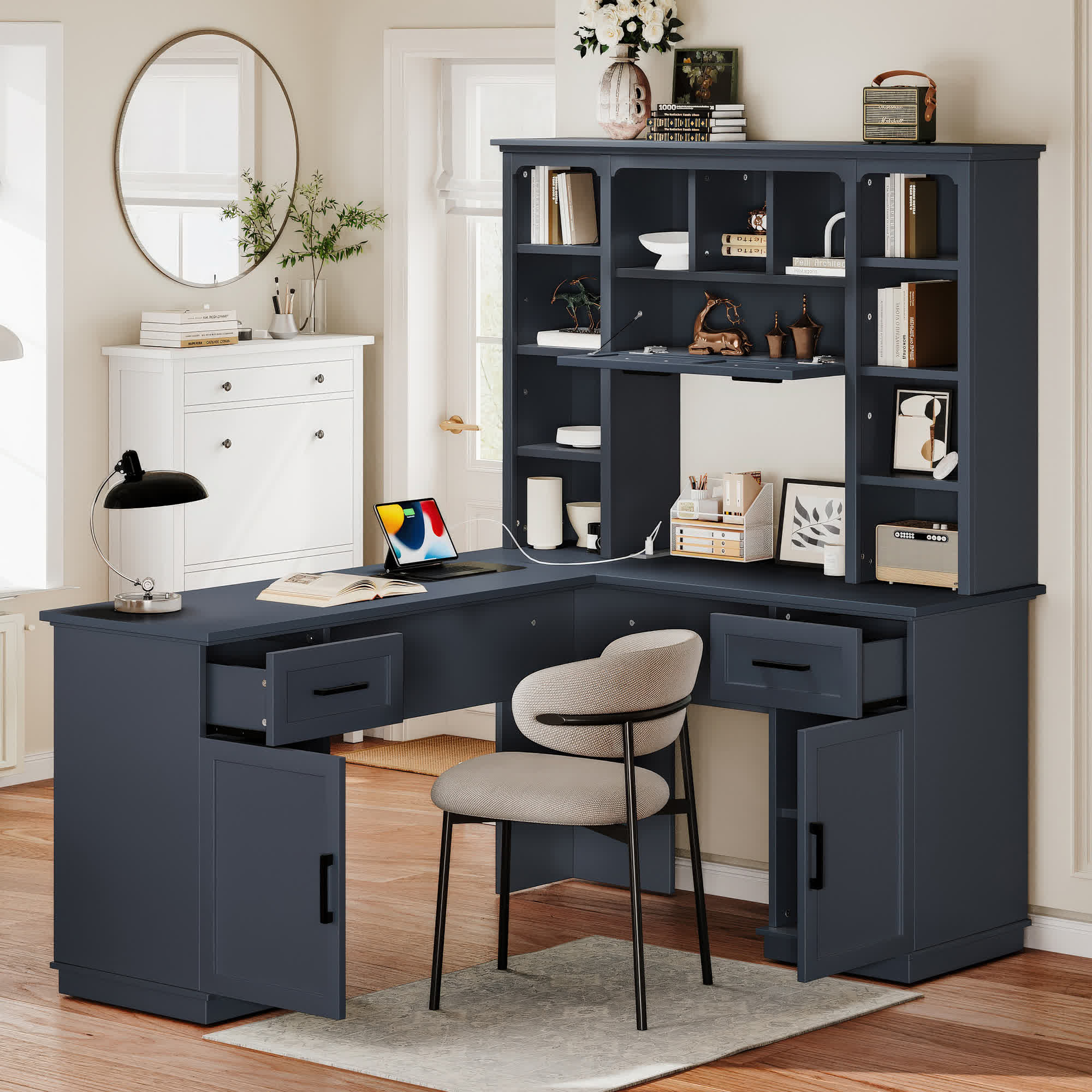 L-Shaped Storage Computer Desk - image 15