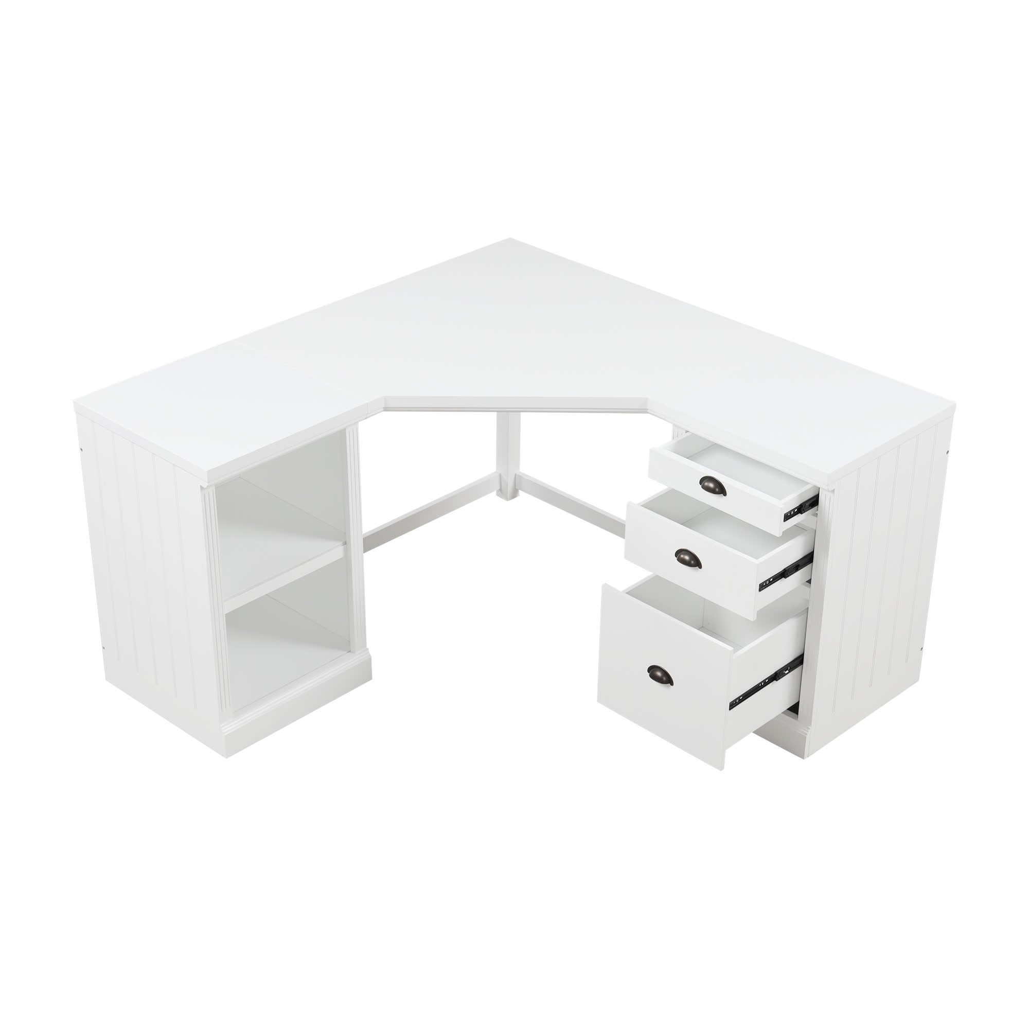 Modern L-shaped Office Executive Desk - image 9