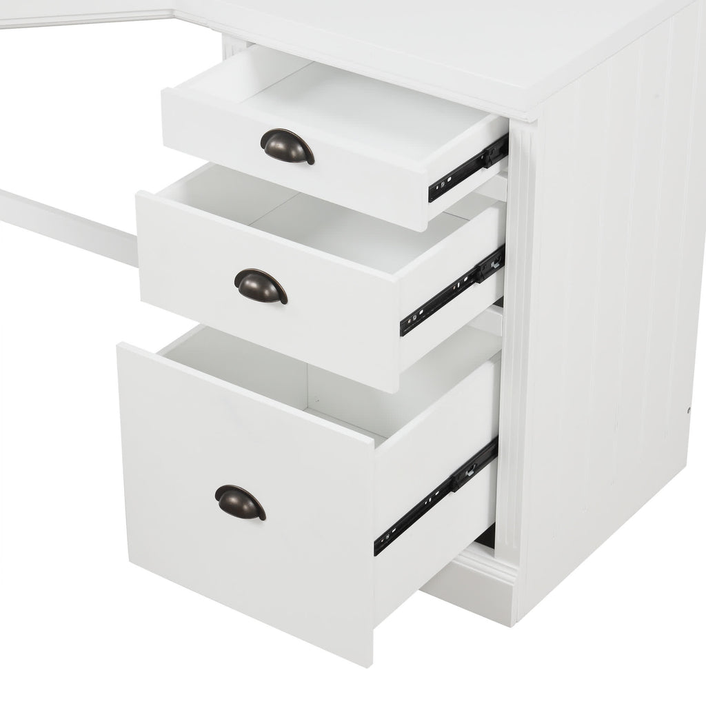 Modern L-shaped Office Executive Desk - image 13