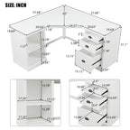 Modern L-shaped Office Executive Desk - image 17