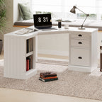 Modern L-shaped Office Executive Desk - 46.06"L x 55.90"W x 62.79"H - image 0