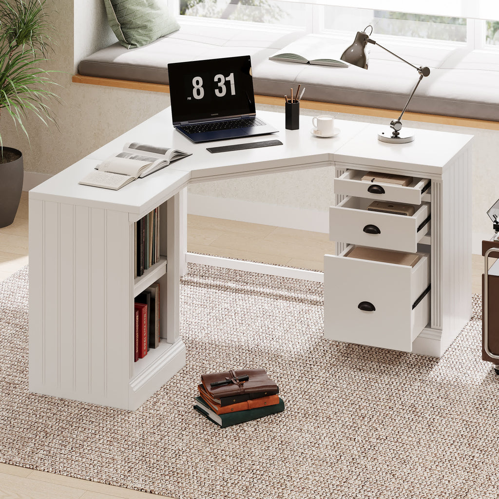 Modern L-shaped Office Executive Desk - image 2