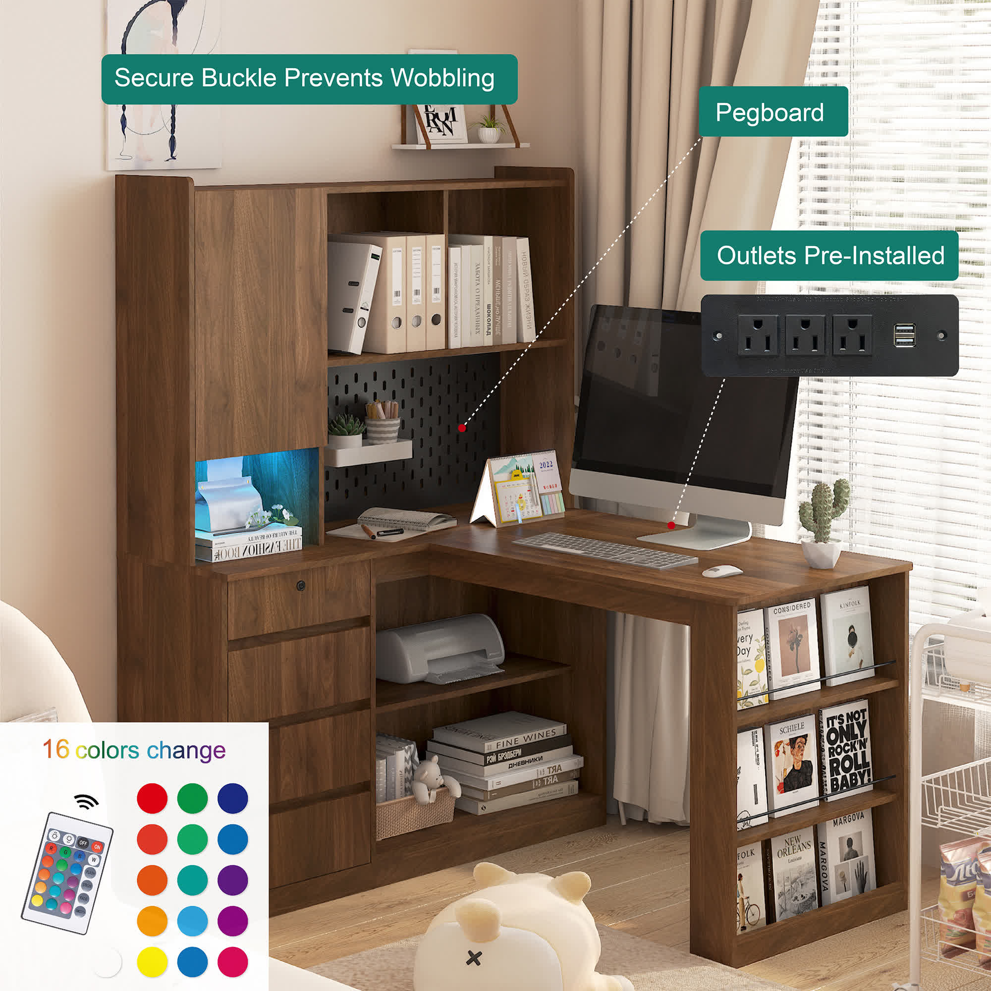 Modern Corner L-Shaped Desk - image 2
