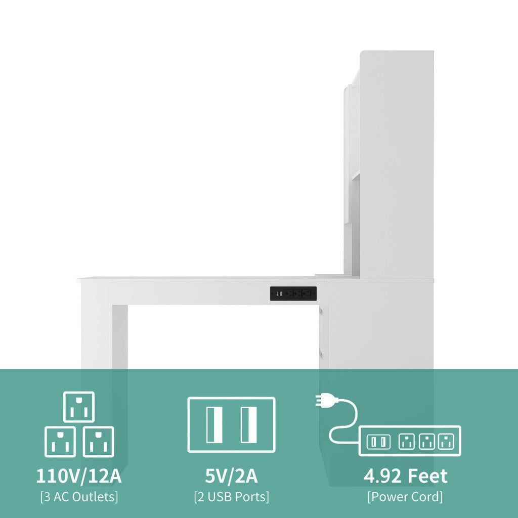 Modern Corner L-Shaped Desk - image 11