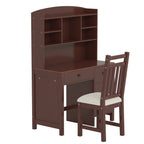 Vintage Home Executive Desk and Upholstered Chair Set - image 10