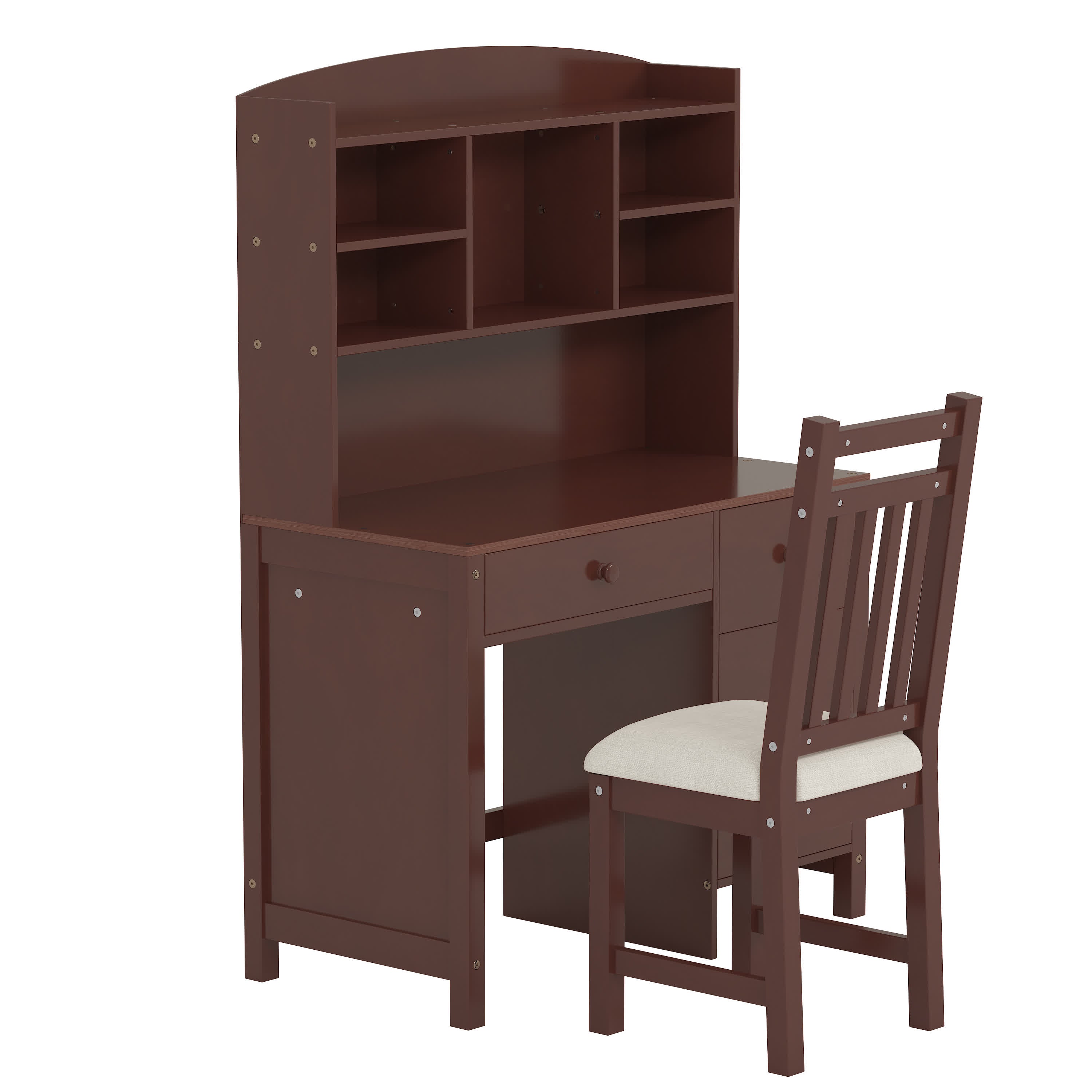 Vintage Home Executive Desk and Upholstered Chair Set - image 10