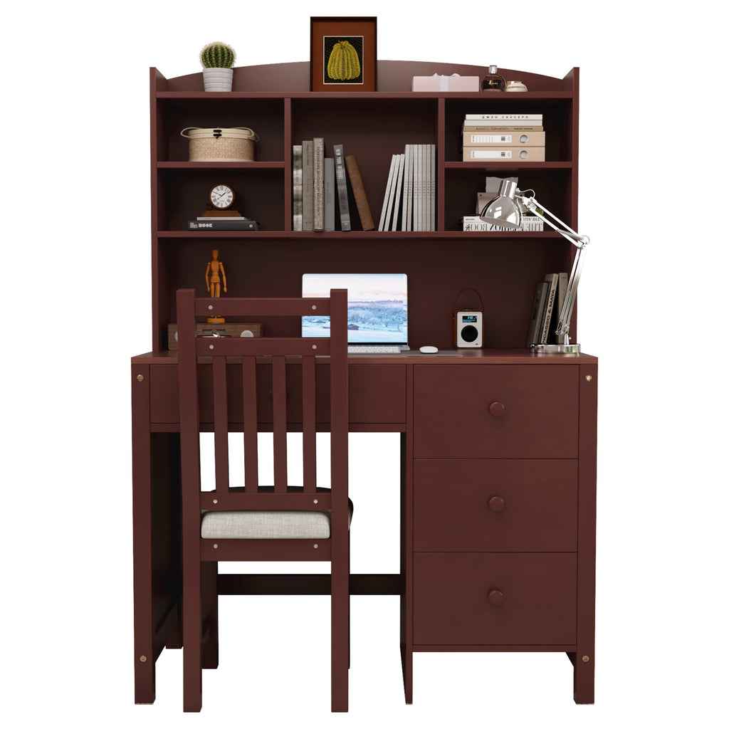 Vintage Home Executive Desk and Upholstered Chair Set - image 7