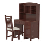 Vintage Home Executive Desk and Upholstered Chair Set - image 1