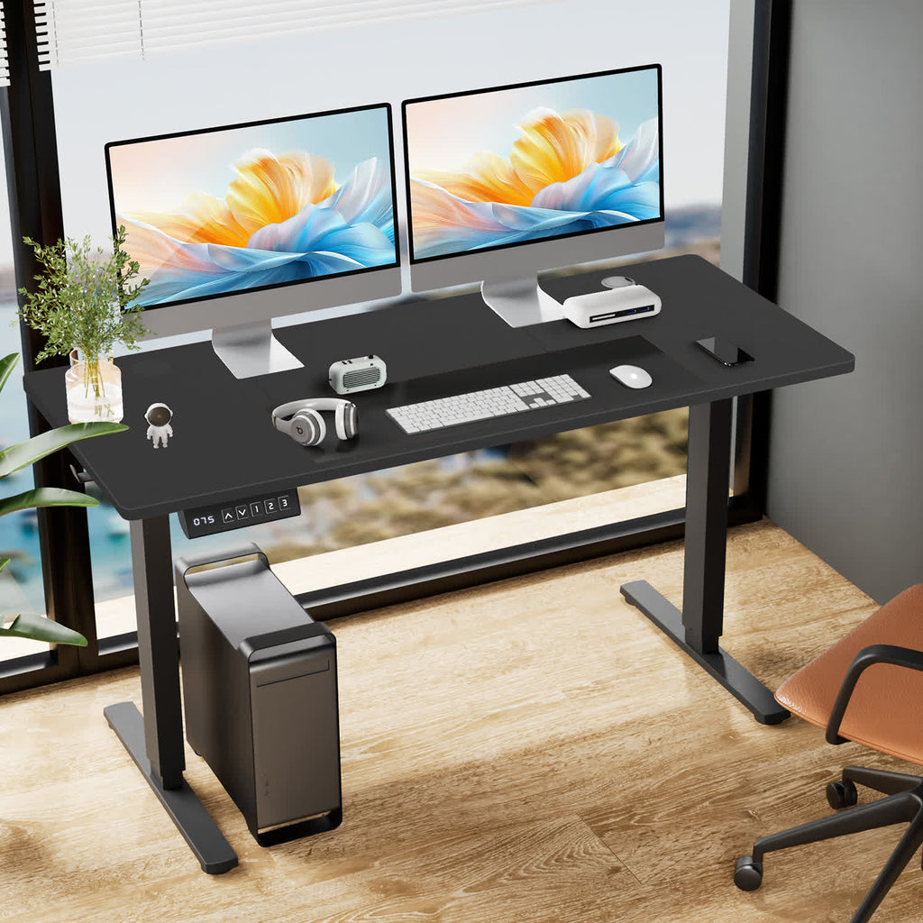 Height Adjustable Electric Standing Desk - Black - 62.90"L x 23.60"W x 46.40”H - image 8