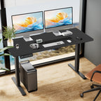 Height Adjustable Electric Standing Desk - Black - 62.90"L x 23.60"W x 46.40”H - image 8