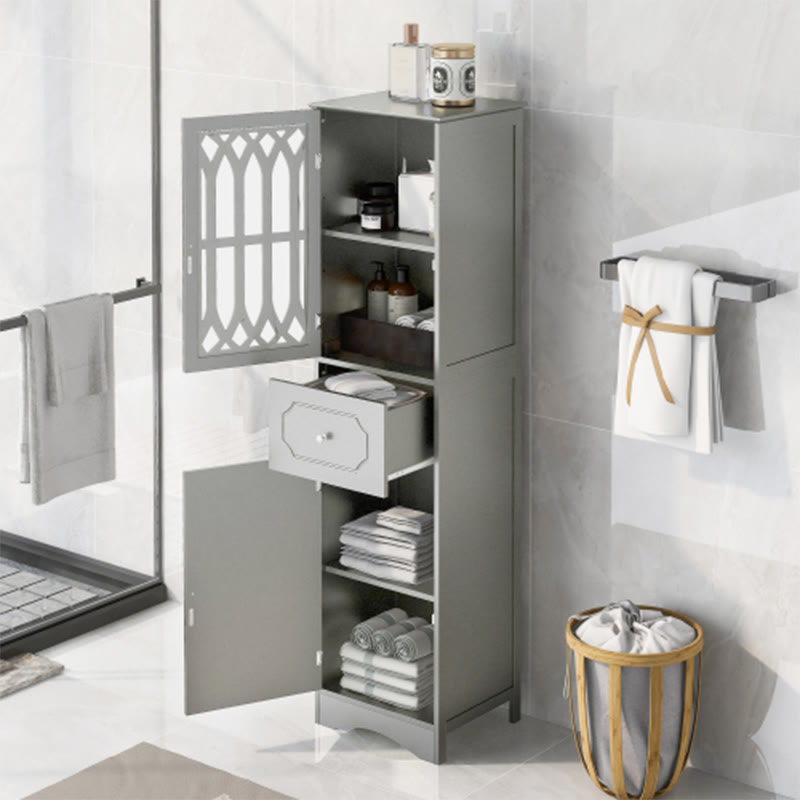 Tall Bathroom Cabinet With Drawer - image 2