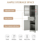 Tall Bathroom Cabinet With Drawer - image 5