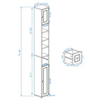 Tall Slim Bathroom Storage Cabinet - image 10