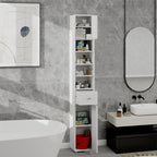 Tall Slim Bathroom Storage Cabinet - image 2
