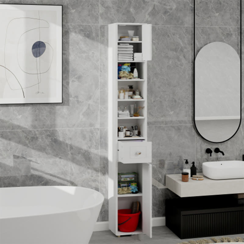 Tall Slim Bathroom Storage Cabinet - image 2