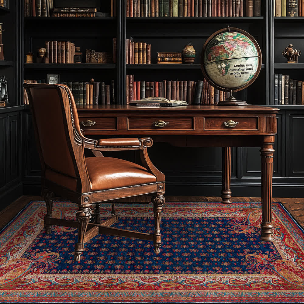 Retro Paisley Soft Anti-slip Indoor Outdoor Rug - image 3