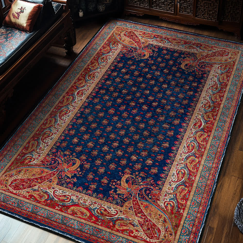 Retro Paisley Soft Anti-slip Indoor Outdoor Rug - 60" x 96" - image 0