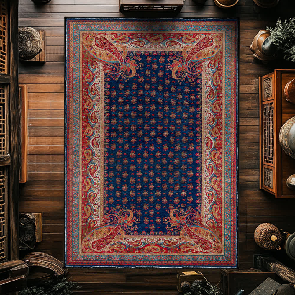 Retro Paisley Soft Anti-slip Indoor Outdoor Rug - image 1