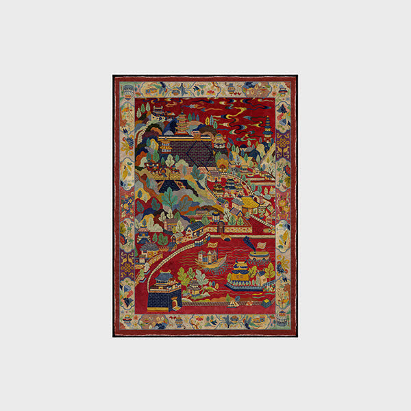 Oriental Landscape Foldable Anti-slip Area Rug - image 4