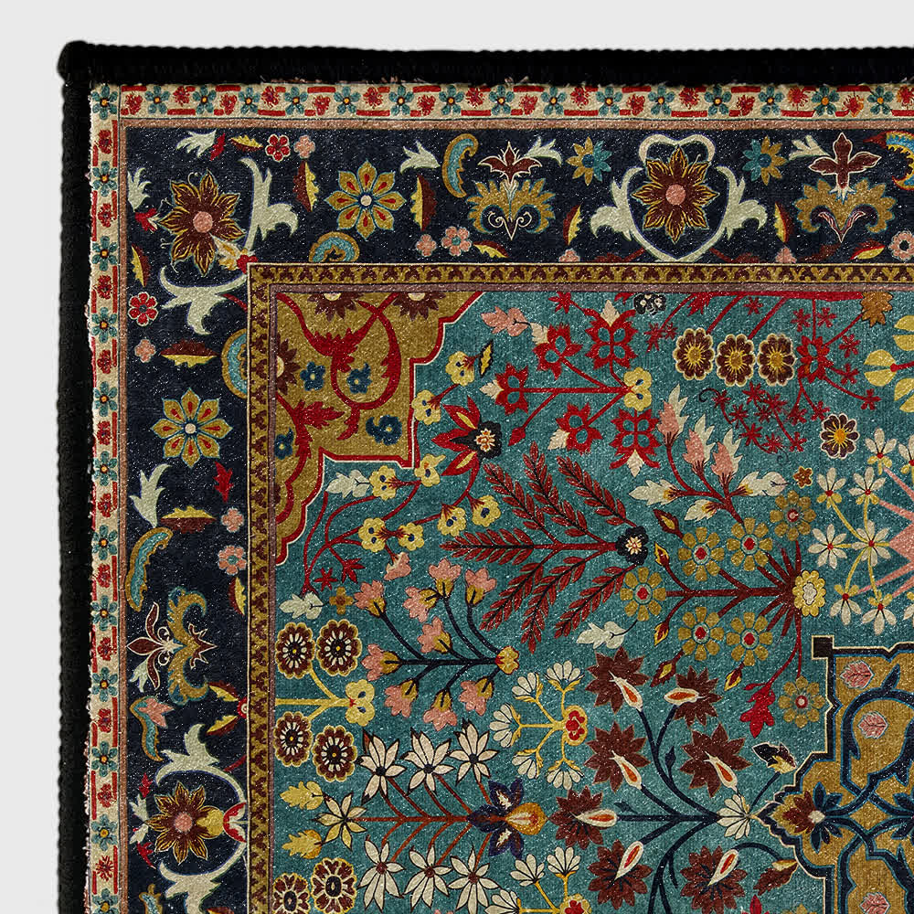 Bohemian Floral Anti-slip Indoor Outdoor Rug