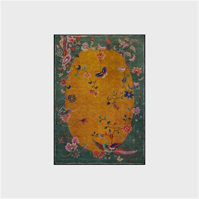  Anti-slip Floral Bird Foldable Area Rug - image 5