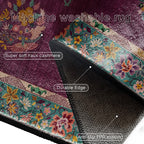 Retro Floral Anti-slip Indoor Outdoor Rug - image 7