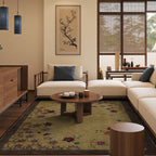 Floral Maple Leaf Anti-slip Indoor Outdoor Rug - image 1