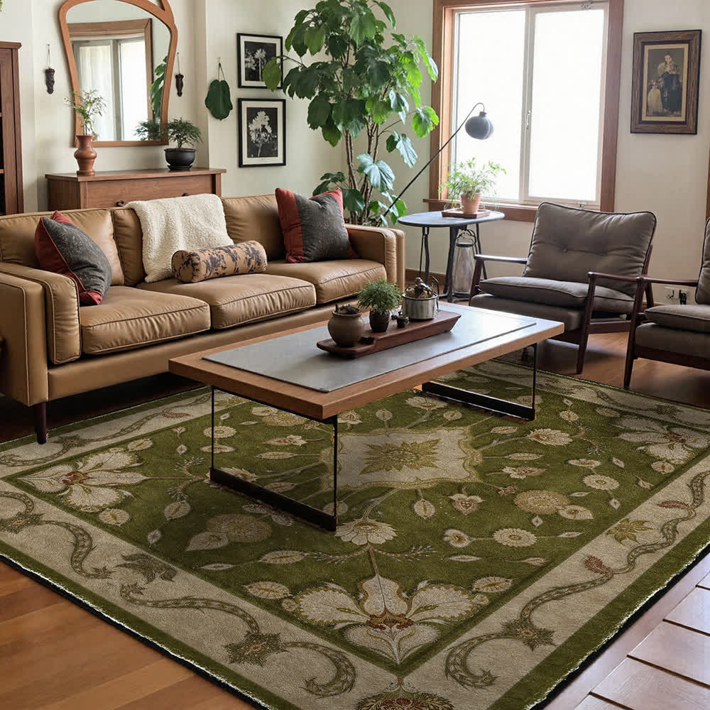 Persian Ethnic Anti-slip Floral Area Rug - 60" x 96" - image 0