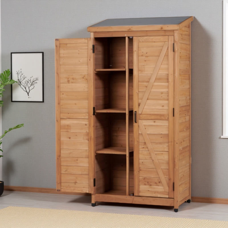 Outdoor Wooden Storage Shed