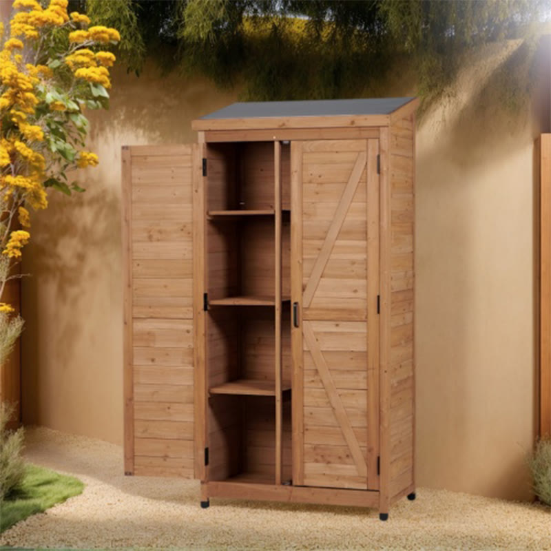 Outdoor Wooden Storage Shed