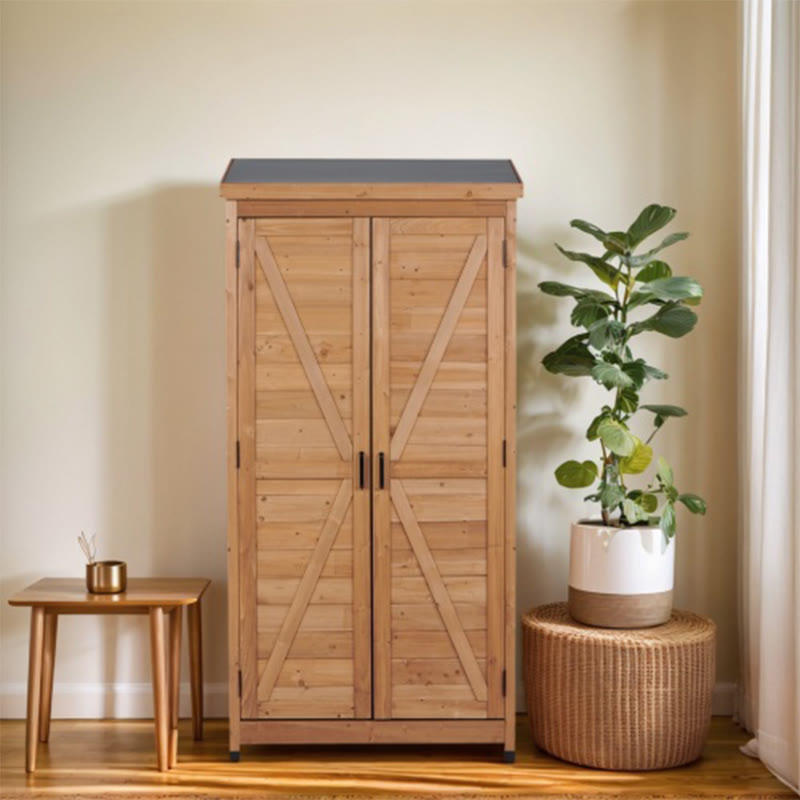 Outdoor Wooden Storage Shed - image 2