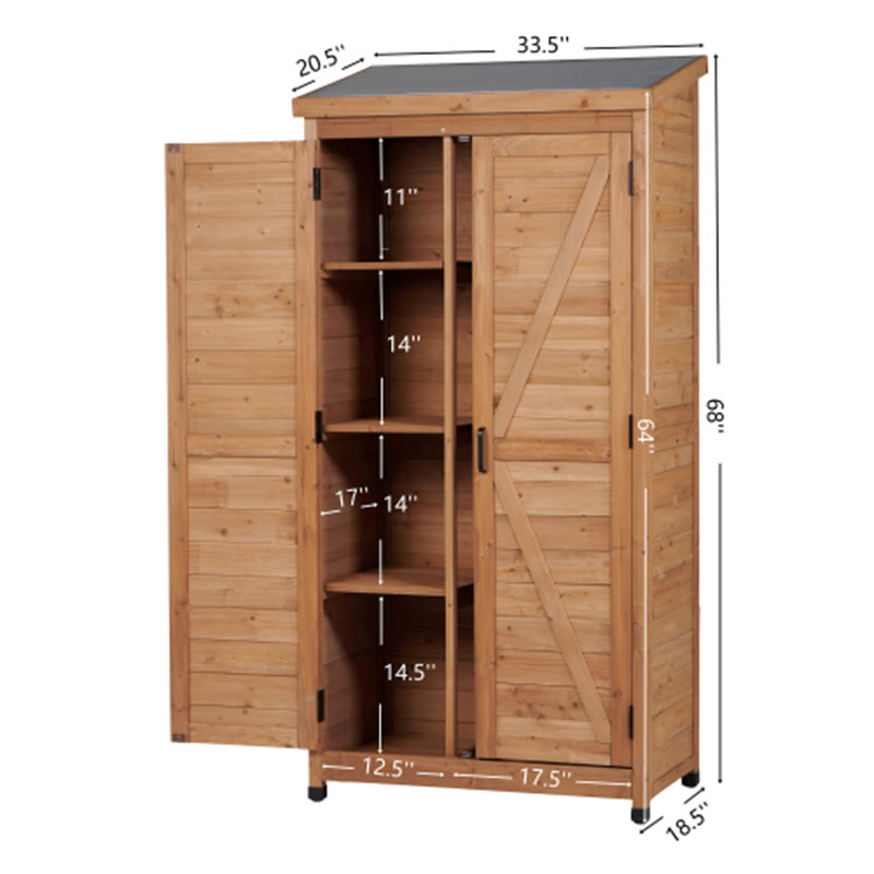 Outdoor Wooden Storage Shed