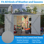 8 X 6ft Outdoor Waterproof Garden Tool Storage Sheds - image 5