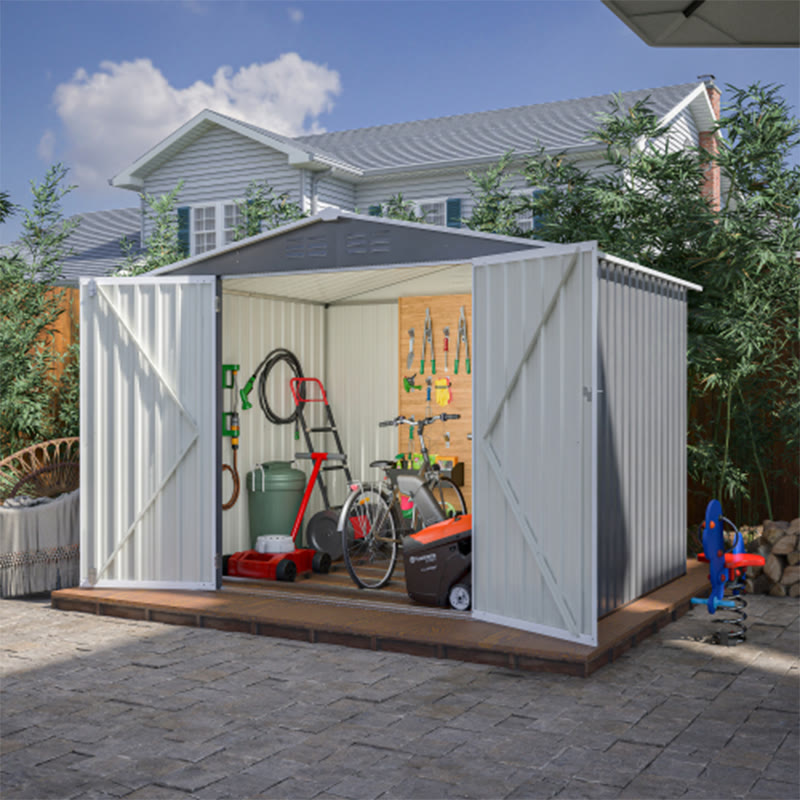8 X 6ft Outdoor Waterproof Garden Tool Storage Sheds - image 2