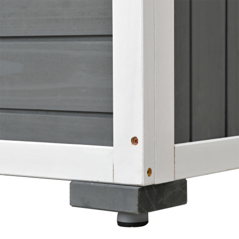 63'' Height Garden Wood Storage Shed