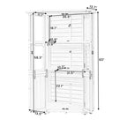 63'' Height Garden Wood Storage Shed - image 12