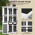 63'' Height Garden Wood Storage Shed - image 4