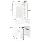 Small Makeup Vanity Desk With Mirror - image 10