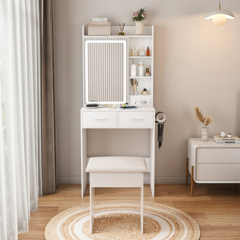 Small Makeup Vanity Desk With Mirror – iffhome
