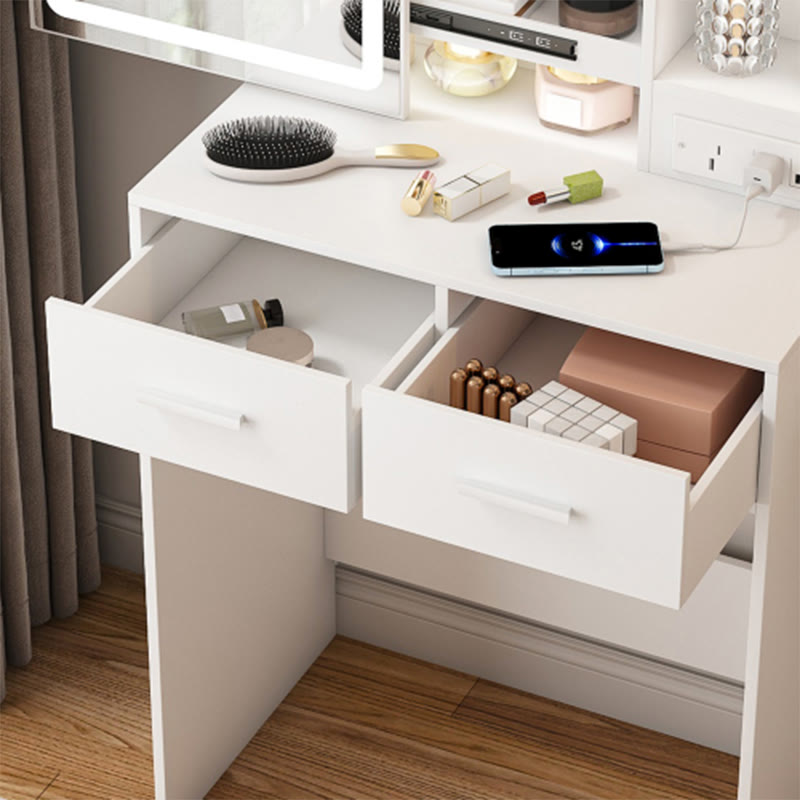 Small Makeup Vanity Desk With Mirror - image 9