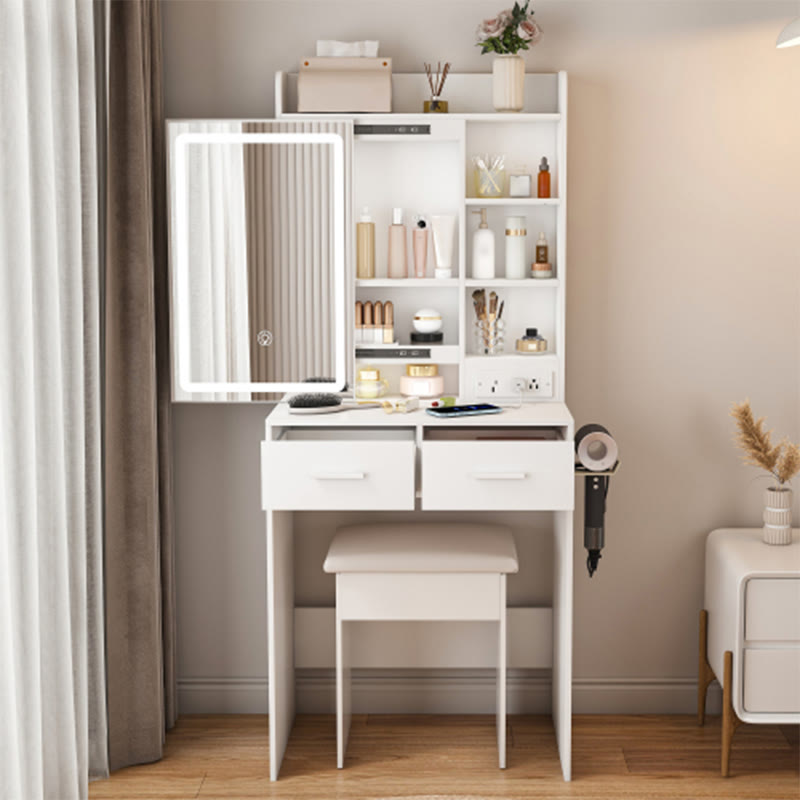 Small Makeup Vanity Desk With Mirror - image 2