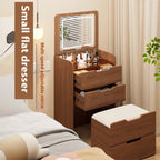 Walnut Vanity Desk With Plip Top Mirror - image 3