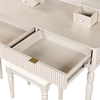 Luxury Vanity Desk With Round Mirror - image 6