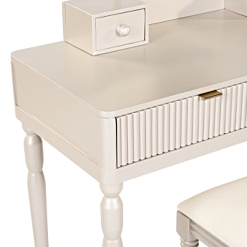 Luxury Vanity Desk With Round Mirror - image 7