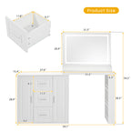59" Makeup Vanity Desk With Mirror - image 6