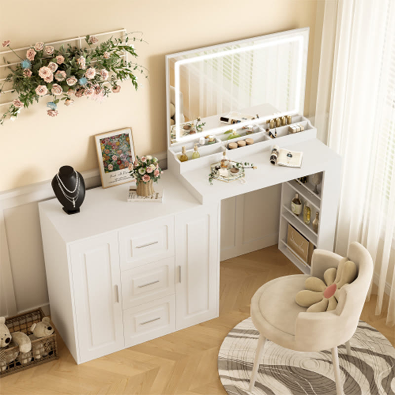 59" Makeup Vanity Desk With Mirror - image 2