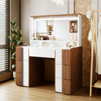 44.4" Vanity Table With Large Lighted Mirror - image 3