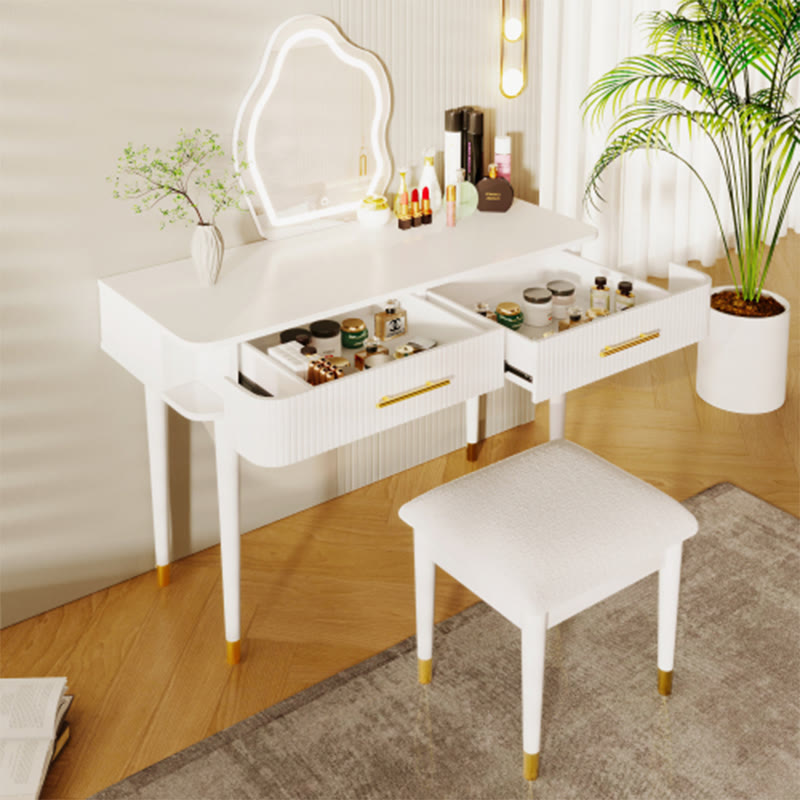40" Modern Vanity Table Set With Mirror - image 2