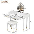 40" Modern Vanity Table Set With Mirror - image 7