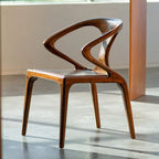 Walnut High-grade Solid Wood Dining Chair - Walnut - image 0